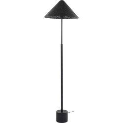 Vloerlamp Rond - Zwart Metaal - 45x45x154cm