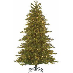 Black Box Kunstkerstboom Delmonto - 140x140x230 cm - PVC/Polyethyleen - Groen - 360LED