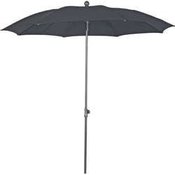 Ancona Stokparasol Rond dia. 200 cm zwart - Borek