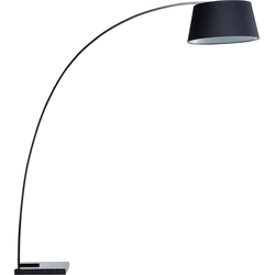 Beliani BENUE - Staande lamp-Zwart-Metaal, Marmer