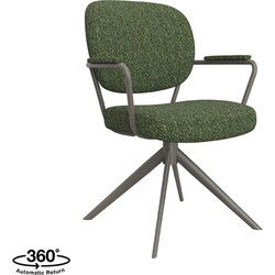 LABEL51 Eetkamerstoel Basel - Forest - Boucle - Forest Frame