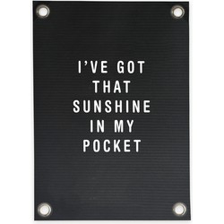 Tuinposter Letterbord Sunshine in my Pocket (70x100cm)