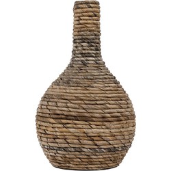 MUST Living Vase Onion small - 36xØ20 cm, banana bark with ceramic