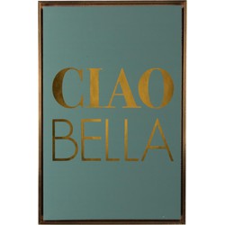 Wanddecoratie Ciao Bella Medium - Groen - 60x3.2x40cm