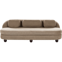 FANSEN - Driezitsbank - Lichtbruin - Polyester