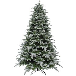Triumph Tree kunstkerstboom hallarin maat in cm: 155 x 107 besneeuwd groen - besneeuwd groen