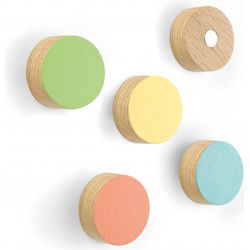 Trendform Magnet Timber Round - set van 5 verschillende