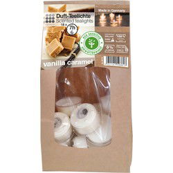 Enlightening Candles Geurkaarsen - vanille karamel - 18x stuks - geurkaarsen