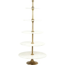 Light & Living - Etagere VERMENTINO - Ø79x175cm - Wit