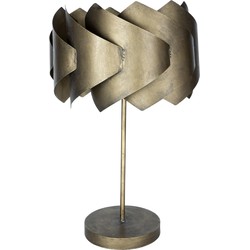PTMD Arix Tafellamp - 37 x 37 x 61 cm - Metaal - Goud