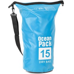 Decopatent® Waterdichte Tas - Dry bag - 15L - Ocean Pack - Dry Sack - Survival Outdoor Rugzak - Drybags - Boottas - Zeiltas -Blauw
