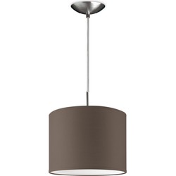 hanglamp tube deluxe bling Ø 25 cm - taupe