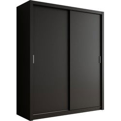 Meubella - Kledingkast Blake - Mat Zwart - 180 cm