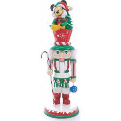 Holly Wood Mickey Nutcracker 14 inch