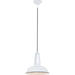 Mexlite - hanglamp - Eden - wit - metaal - Ø 42cm - E27 - 7704W