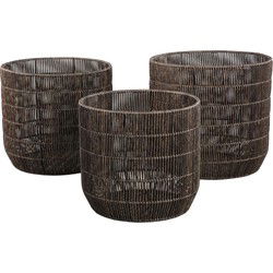 PTMD Mand Danielius - 41x41x39 cm - Polyethyleen - Zwart