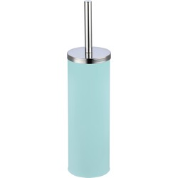 MSV Toiletborstel in houder/wc-borstel - metaal - mintgroen - 38 cm - Toiletborstels