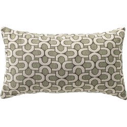 Dutch Decor ELYN - Kussenhoes 30x50 cm - Moss Gray - groen - Dutch Decor