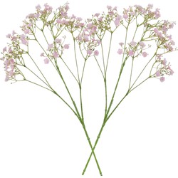 3x stuks kunstbloemen Gipskruid/Gypsophila takken roze 70 cm - Kunstbloemen