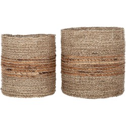 MUST Living Baskets Carvoeiro large, set of 2,32xØ30 cm / 30xØ26 cm