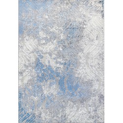 Vintage Oosters Tapijt INGRID - Blauw/Grijs - 160x220 cm