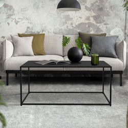 Salontafel 110x40x50,5 cm zwart metaal ML design