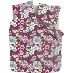 Katoenen Flanellen Dekbedovertrekset Flower - 240x220 + 2*60x70cm