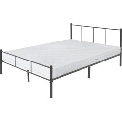 ML-Design metalen bed zwart, 200x140 cm, gemaakt van stalen frame