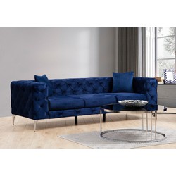 3-zits Bank Como Navy Blauw