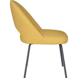 Housecraft Living Mick Eetkamerstoel Metaal Okergeel