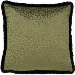 Dutch Decor CHEETA - Kussenhoes met dierenprint 45x45 cm Chive - groen - Dutch Decor