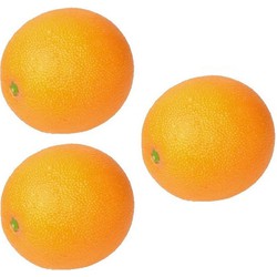 5x stuks kunst/Namaak fruit sinaasappels van 8 cm - Kunstbloemen