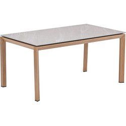 Domingo tafel - 160x90 cm - light teaklook -  Centostone Napoli sand