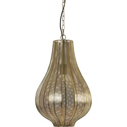 Light&living Hanglamp Ø33x55 cm MICHA goud