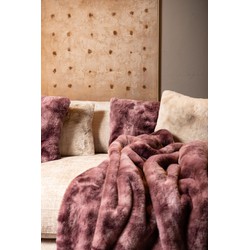PTMD Sierkussen Linde - 45x10x45 cm - Polyester - Paars