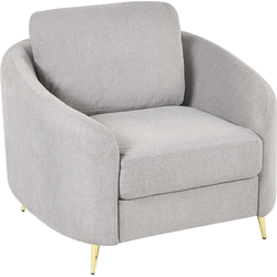 Beliani TROSA - Fauteuil-Grijs-Polyester