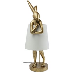 Kare Tafellamp Animal Rabbit Gold 88cm
