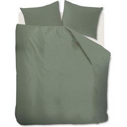 Beddinghouse Dekbedovertrek Organic Basic Groen-2-persoons (200 x 200/220 cm)