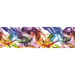 Sanders & Sanders zelfklevende behangrand figuratief motief multicolor op wit - 14 x 500 cm - 600056