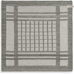Knit Factory Gebreide Keukendoek - Keukenhanddoek Emma - Ecru/Khaki - 50x50 cm