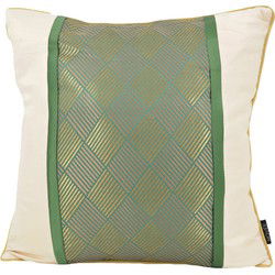 Luxury Beige / Green | 45 x 45 cm | Kussenhoes | Jacquard / Polyester
