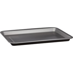 5Five Koek/taart bakken bakvorm/bakgerei/plaat Backery Pro - metaal - anti-aanbak laag - zwart - 39 x 30 x 2.4 cm - Bakringen