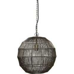 PTMD Zezz Wire Hanglamp - 41 x 41 x 42 cm - Messing - Goud