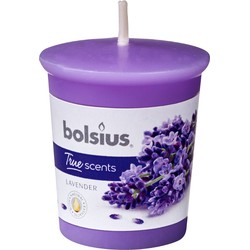 3 stuks - Votive 53/45 rond True Scents Lavendel - Bolsius