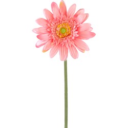 Kunstbloem Gerbera 53 cm roze