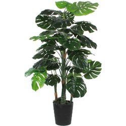 Mica Decorations Monstera Kunstplant - H130 x Ø80 cm - Groen