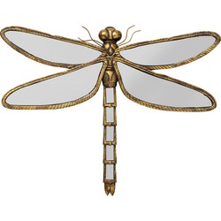 Wanddecoratie Dragonfly Spiegel 71cm