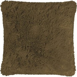 Teddy Kussen - Sierkussen - 50x50cm - Taupe