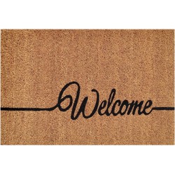 SVJ Deurmat ''Welcome'' - 60 x 40 cm - Kokos - Bruin