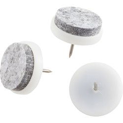 Meubelviltglijder grijs 20mm 16st